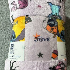 Disney Stitch Halloween Plush Throw Blanket Oversized Super Soft